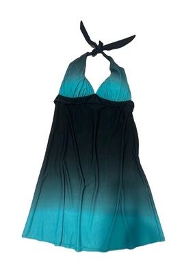 Jordan Taylor Teal to Black Ombre Summer Dress